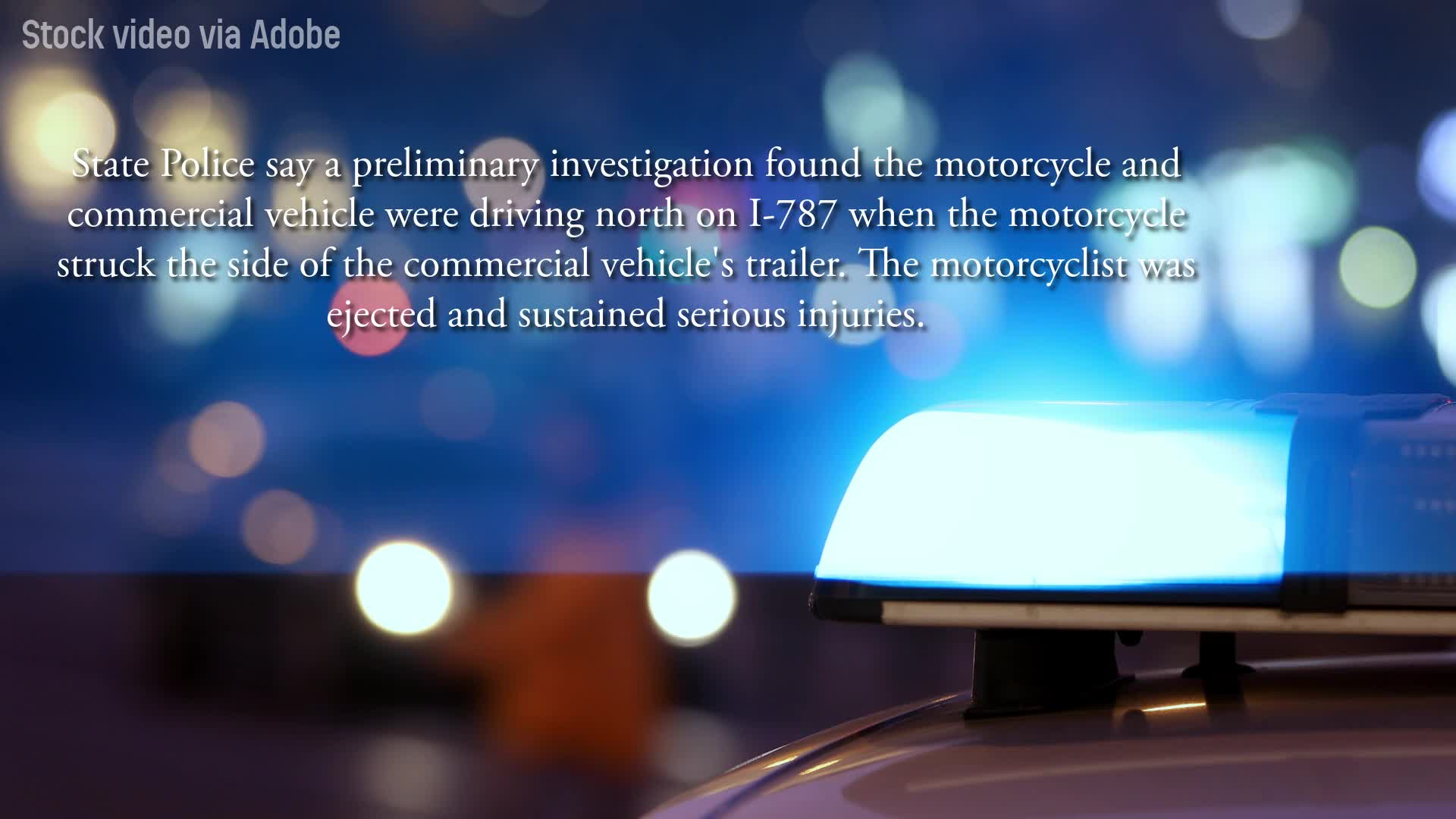 Motorcycle driver hospitalized in Menands crash – NEWS10 ABC
