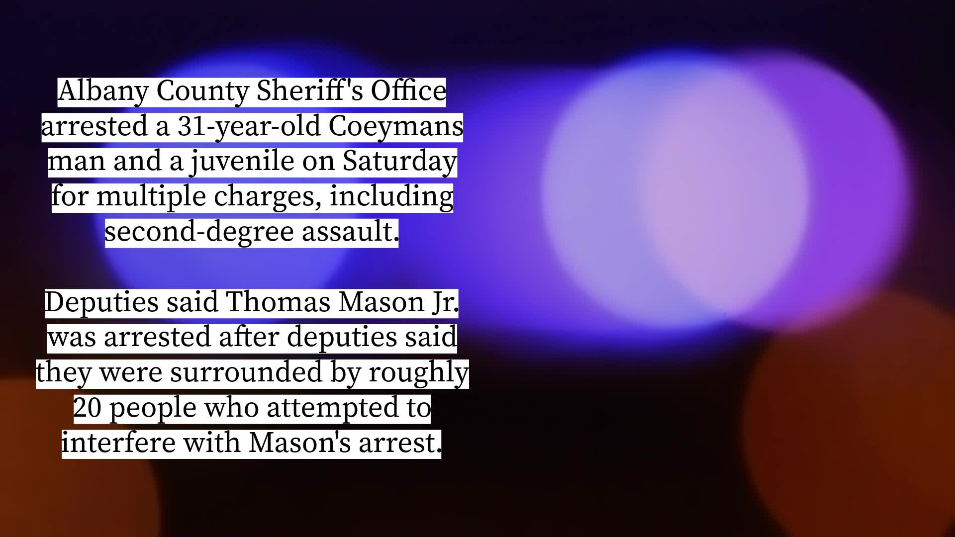 Coeymans man, juvenile arrested for alleged assault – NEWS10 ABC