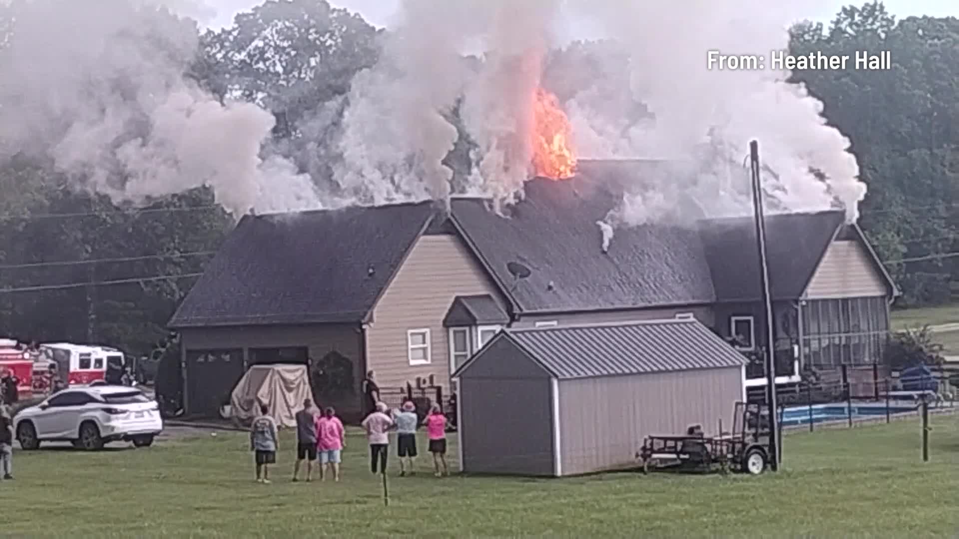 House catches fire in Spartanburg County – WSPA 7NEWS