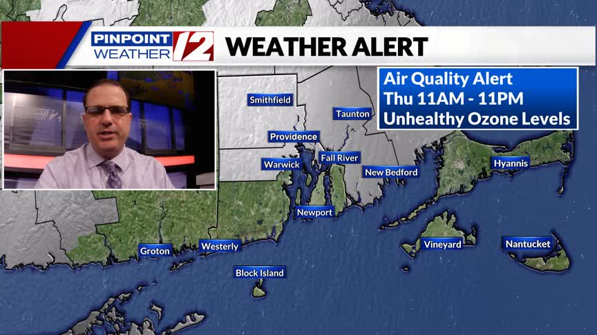 WPRI 12 Weather Forecast 6/20/24: Hazy, Hot and Humid Today with an Air ...